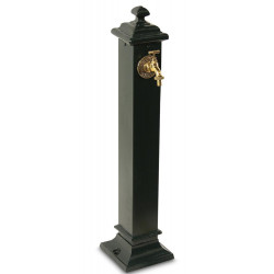 Gartenbrunnen Metall Grün 18.5x18.5x85.5cm