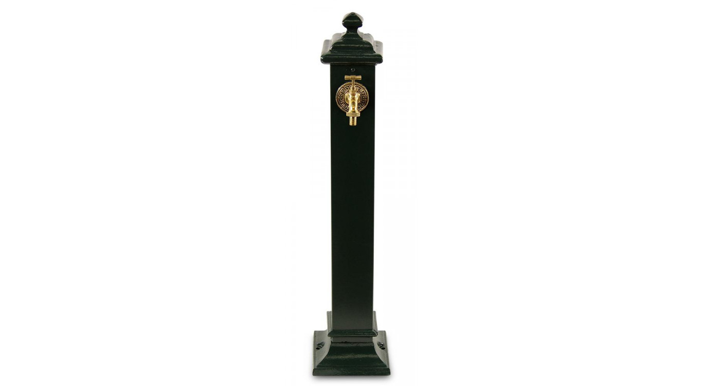 Fontaine de Jardin Métal Vert 18.5x18.5x85.5cm