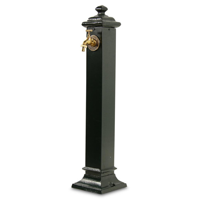 Fontaine de Jardin Métal Vert 18.5x18.5x85.5cm