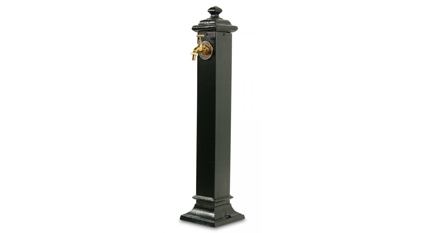 Fontaine de Jardin Métal Vert 18.5x18.5x85.5cm