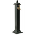 Fontana da giardino in metallo verde 17.5x17.5x71cm