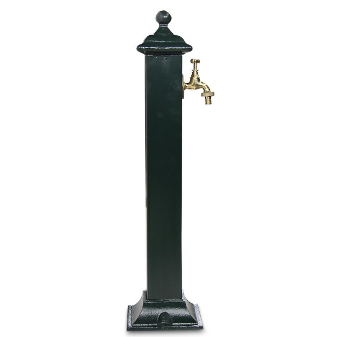 Gartenbrunnen Metall Grün 17.5x17.5x71cm