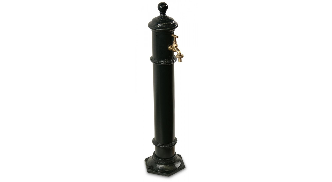 Gartenbrunnen Metall Grün 17x19x73cm