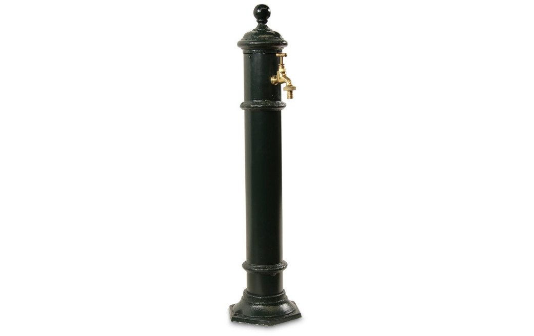 Gartenbrunnen Metall Grün 17x19x73cm