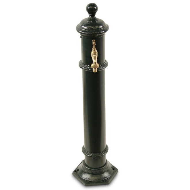 Gartenbrunnen Metall Grün 17x19x73cm