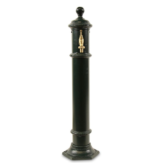 Gartenbrunnen Metall Grün 17x19x73cm