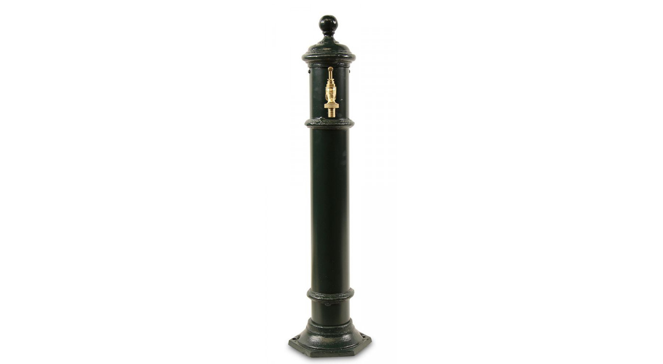 Gartenbrunnen Metall Grün 17x19x73cm
