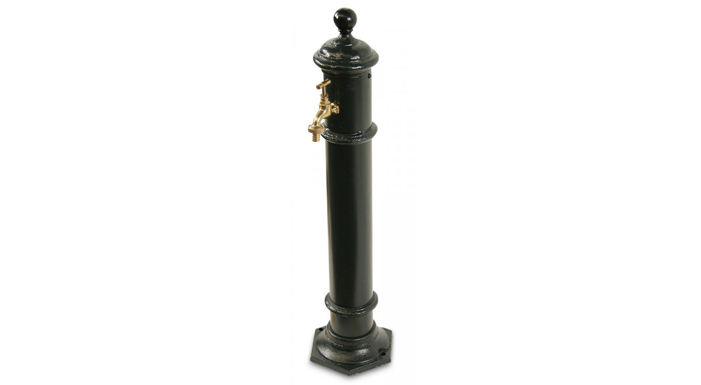 Gartenbrunnen Metall Grün 17x19x73cm