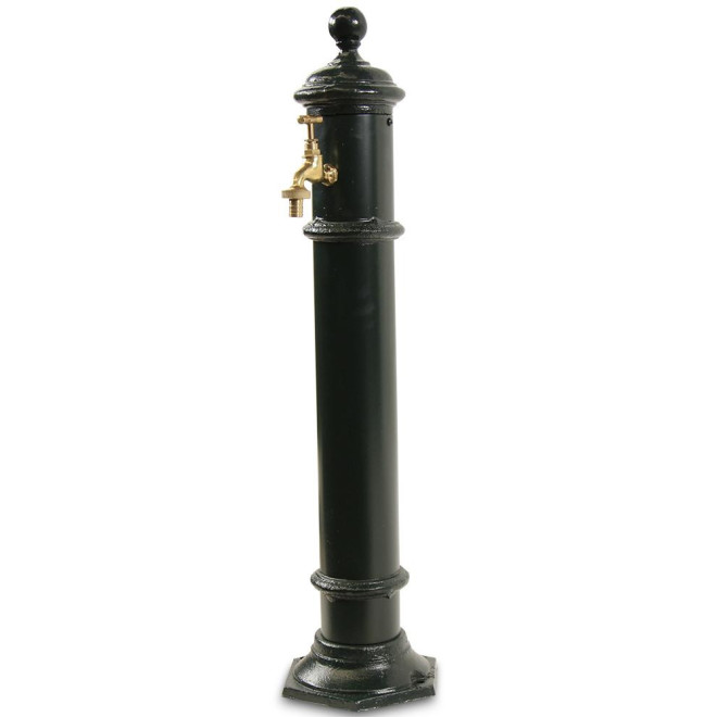 Gartenbrunnen Metall Grün 17x19x73cm