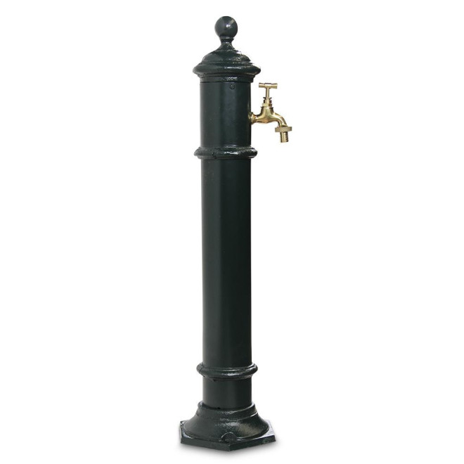 Gartenbrunnen Metall Grün 17x19x73cm