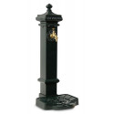 Gartenbrunnen Aluminium-Metall Grün 29x33x76cm