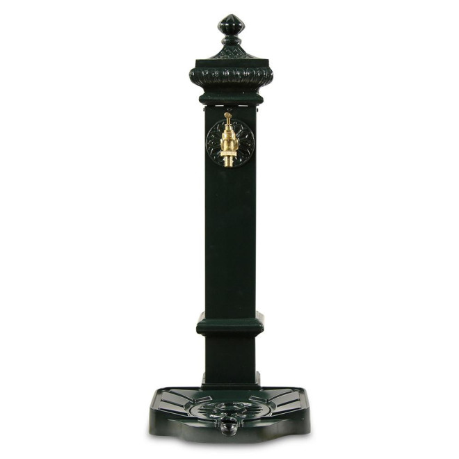 Fontaine de Jardin Aluminium, Métal Vert 29x33x76cm