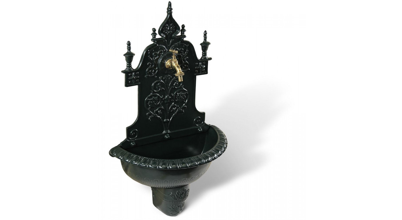 Fontaine de Jardin Aluminium Vert 44x22.5x77.5cm