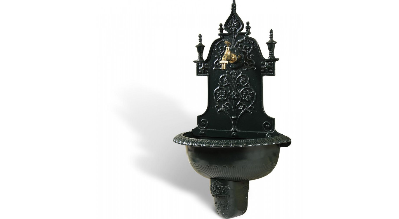 Fontaine de Jardin Aluminium Vert 44x22.5x77.5cm