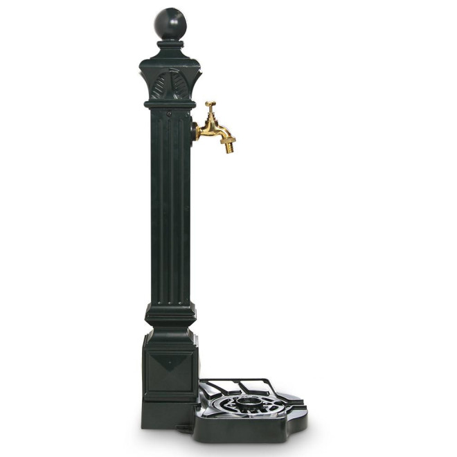 Gartenbrunnen Aluminium Grün 29x33x81cm