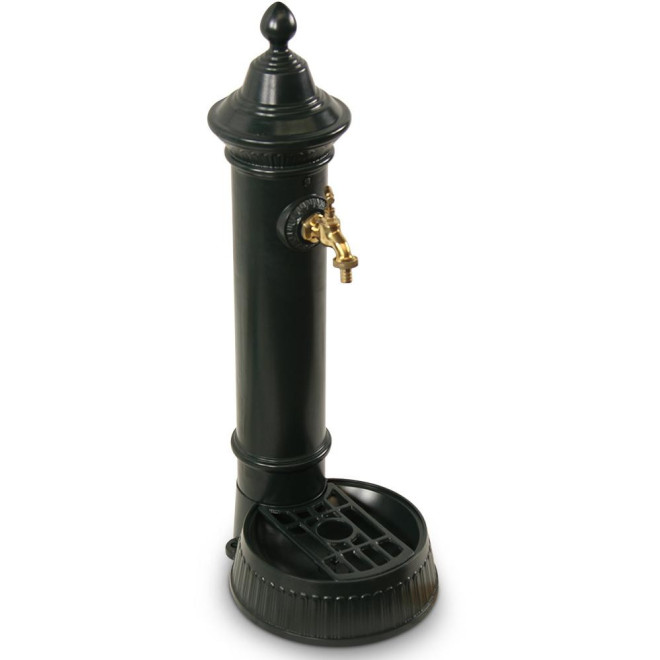 Gartenbrunnen Aluminium Grün 26x32x72cm