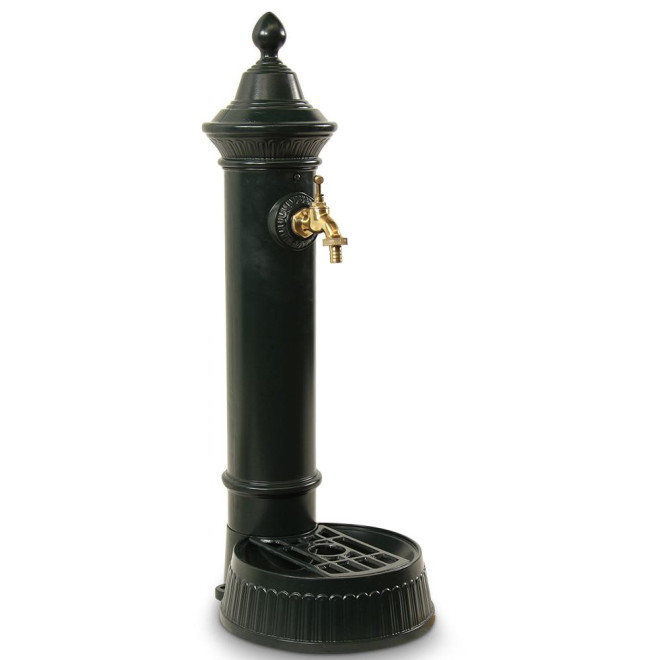 Gartenbrunnen Aluminium Grün 26x32x72cm