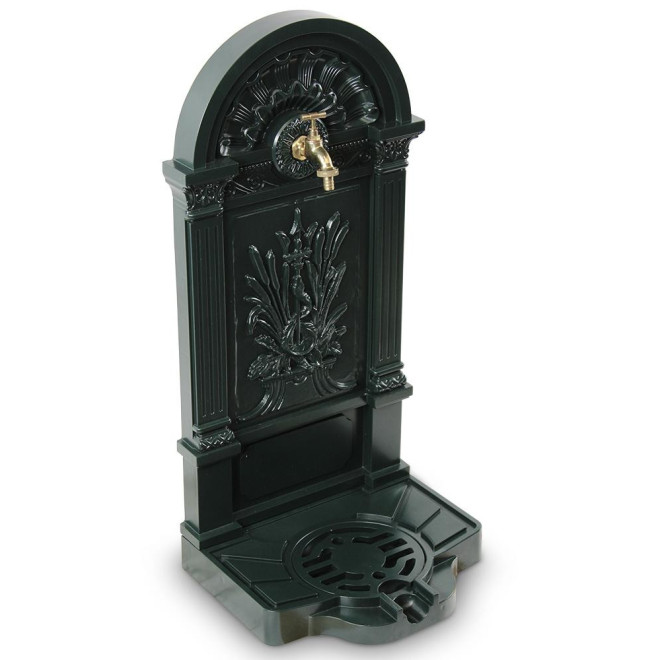Gartenbrunnen Aluminium Grün 39x33x83cm