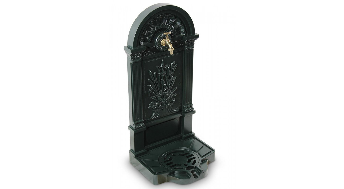 Gartenbrunnen Aluminium Grün 39x33x83cm