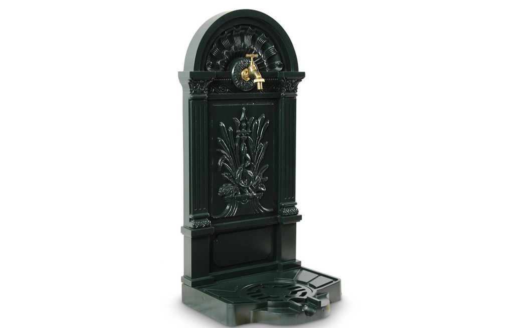 Fontaine de Jardin Aluminium Vert 39x33x73cm