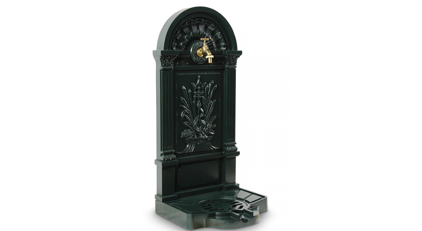Gartenbrunnen Aluminium Grün 39x33x73cm