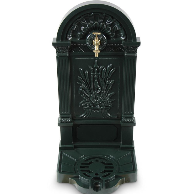 Gartenbrunnen Aluminium Grün 39x33x83cm