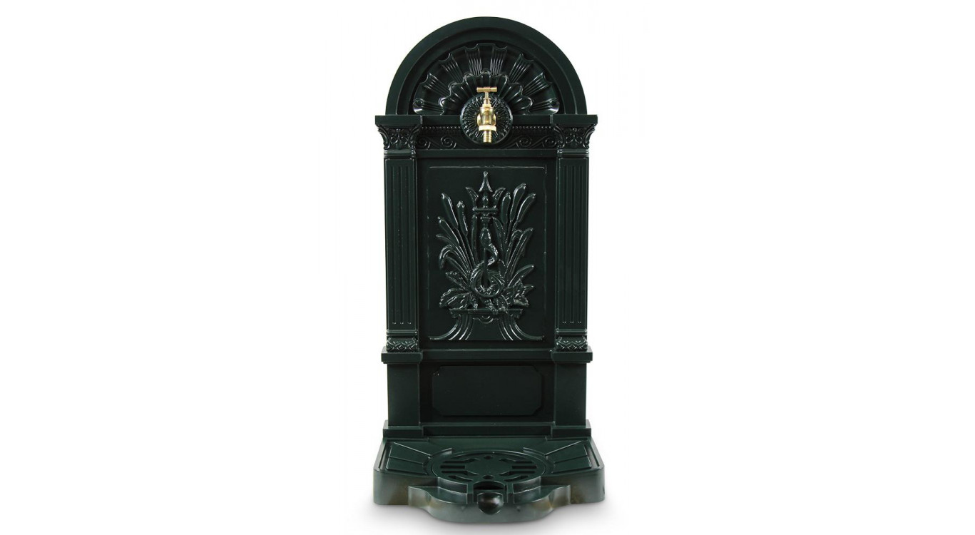 Gartenbrunnen Aluminium Grün 39x33x83cm