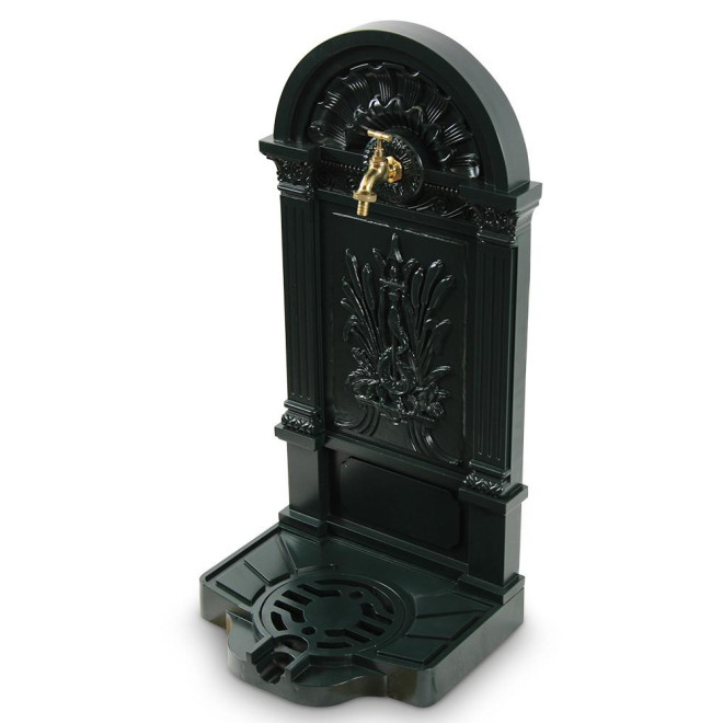 Gartenbrunnen Aluminium Grün 39x33x83cm