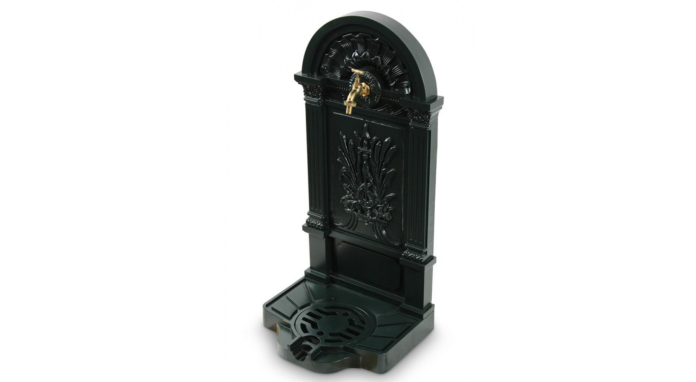Gartenbrunnen Aluminium Grün 39x33x83cm
