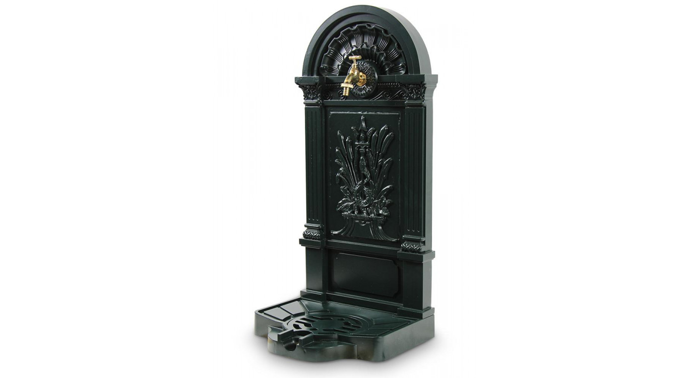 Gartenbrunnen Aluminium Grün 39x33x73cm