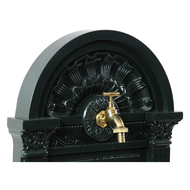 Gartenbrunnen Aluminium Grün 39x33x83cm
