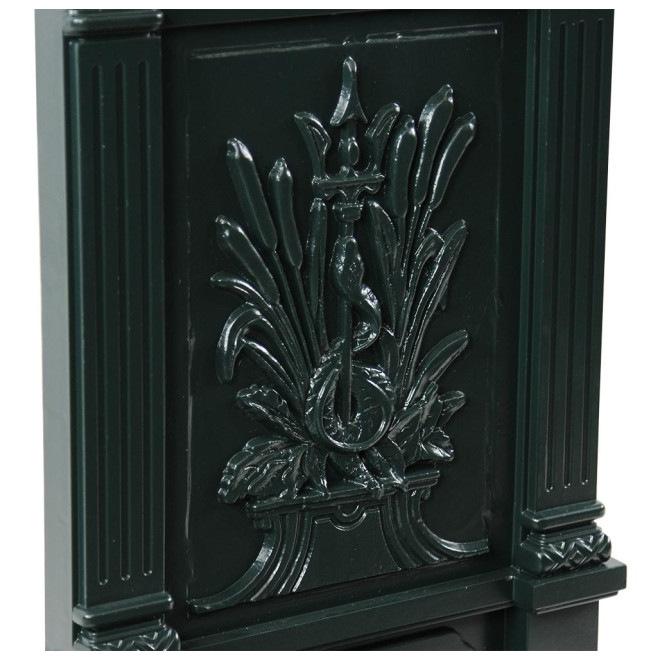 Gartenbrunnen Aluminium Grün 39x33x83cm