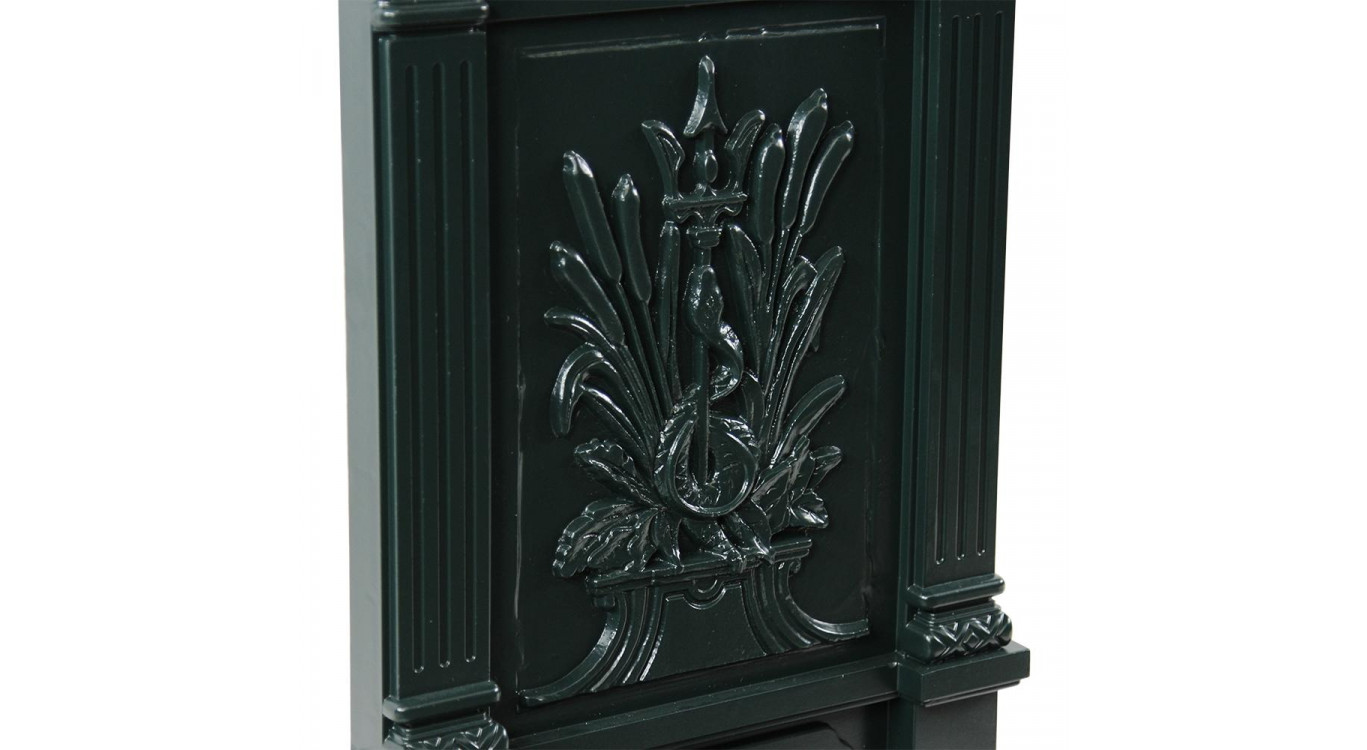 Gartenbrunnen Aluminium Grün 39x33x83cm