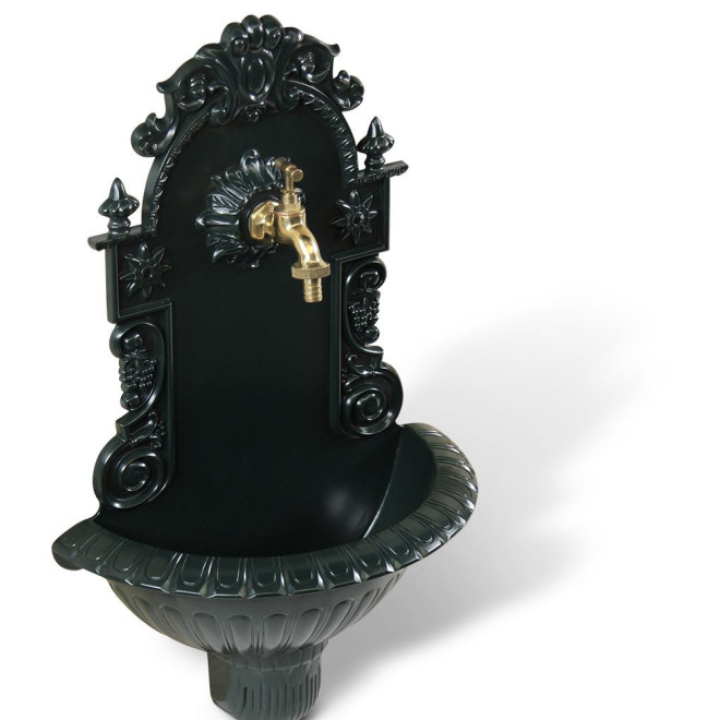 Gartenbrunnen Aluminium Grün 37x18.5x61.5cm