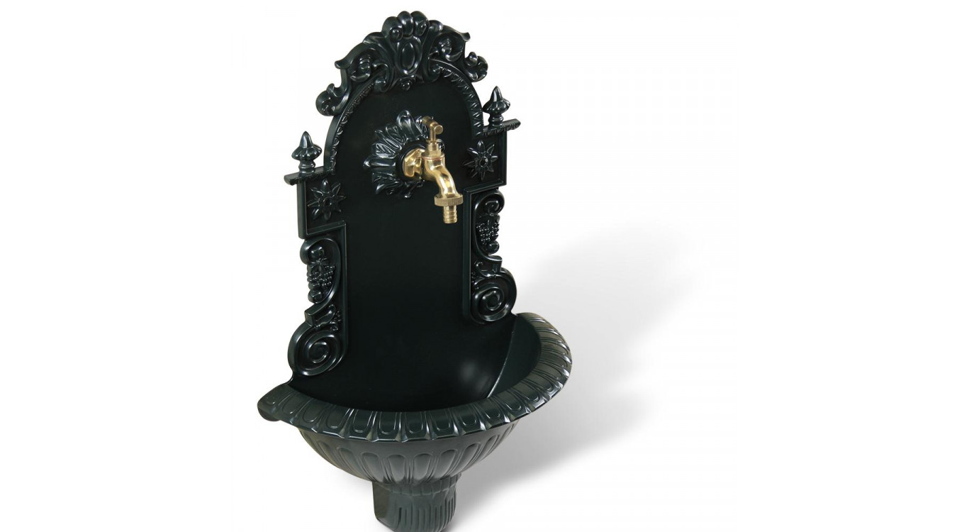 Gartenbrunnen Aluminium Grün 37x18.5x61.5cm