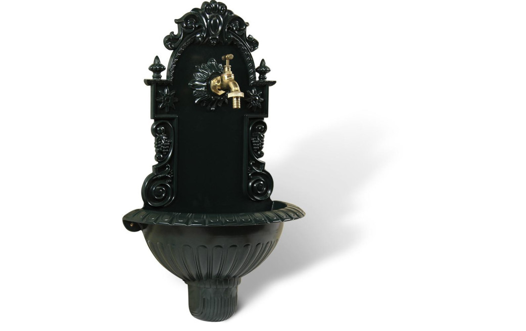 Gartenbrunnen Aluminium Grün 37x18.5x61.5cm