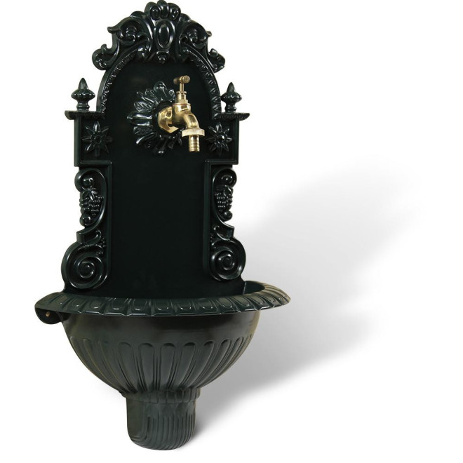 Gartenbrunnen Aluminium Grün 37x18.5x61.5cm