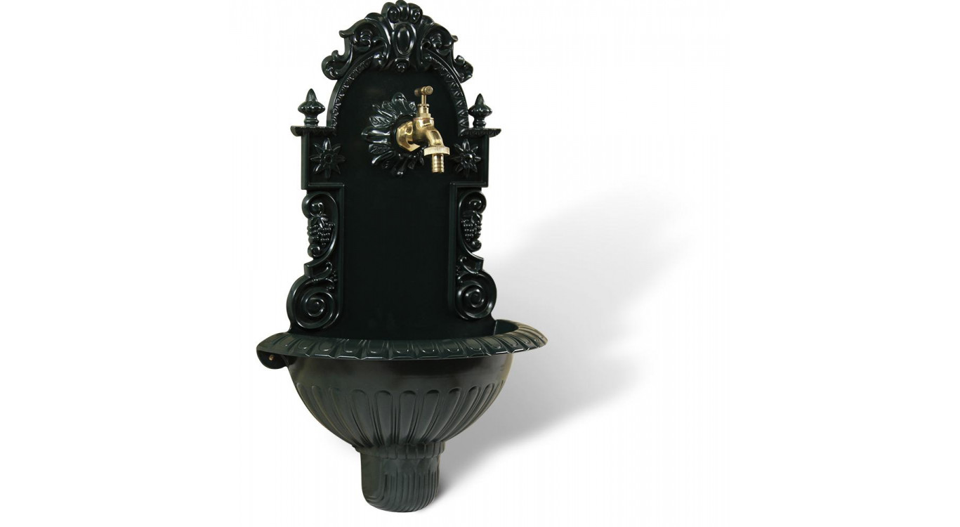 Gartenbrunnen Aluminium Grün 37x18.5x61.5cm