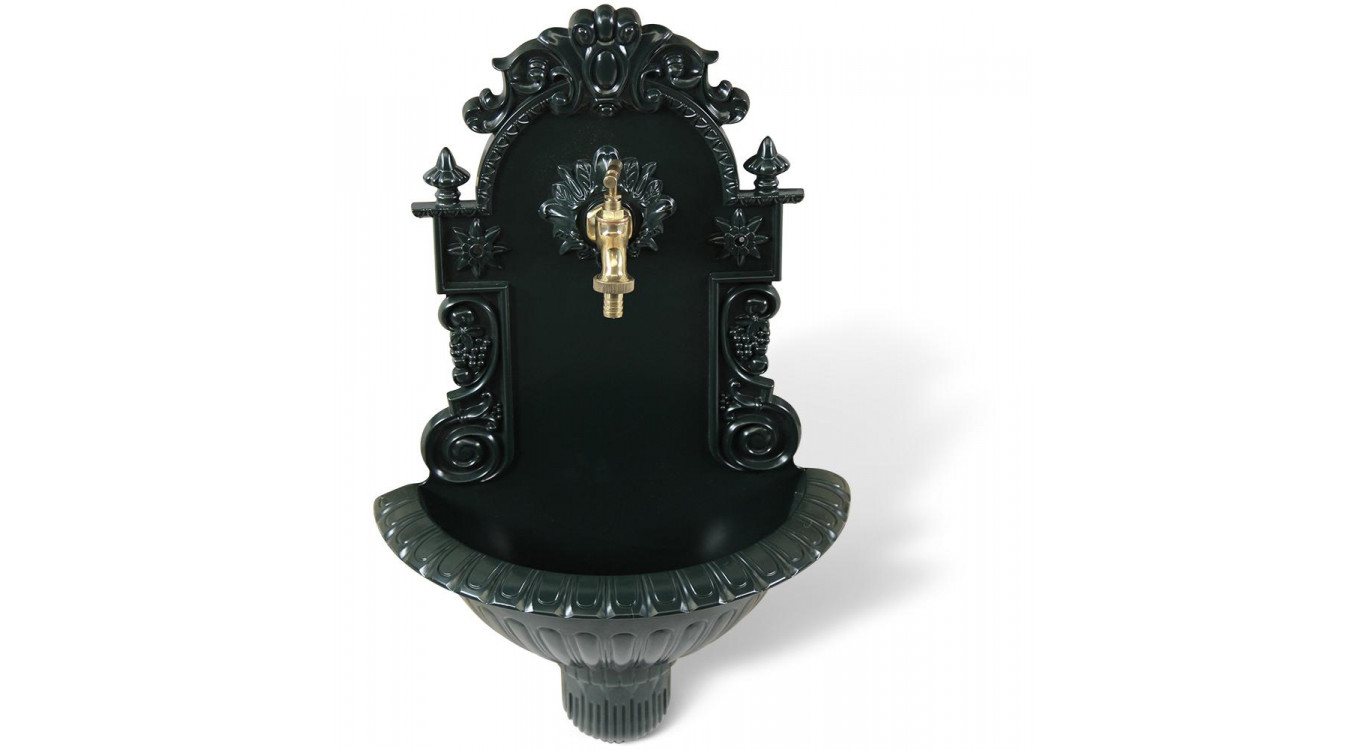 Gartenbrunnen Aluminium Grün 37x18.5x61.5cm