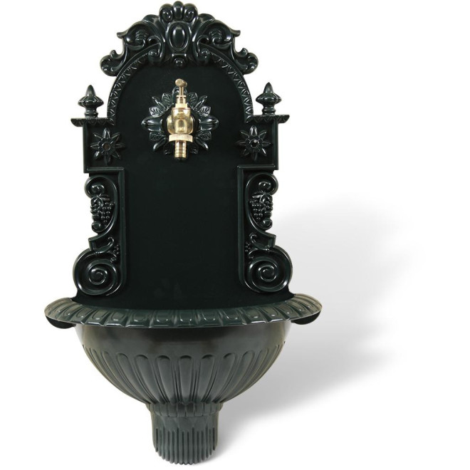 Gartenbrunnen Aluminium Grün 37x18.5x61.5cm