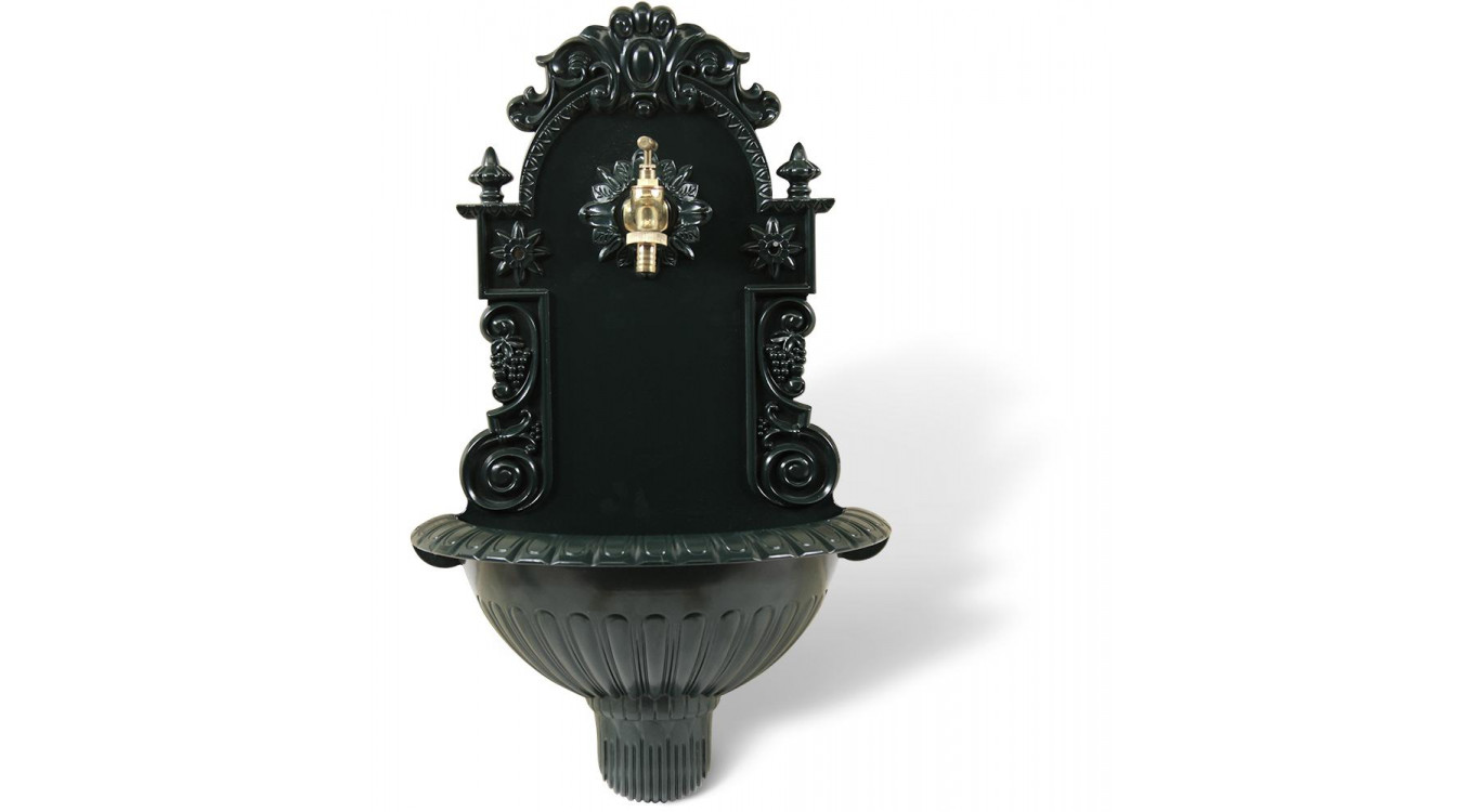 Gartenbrunnen Aluminium Grün 37x18.5x61.5cm