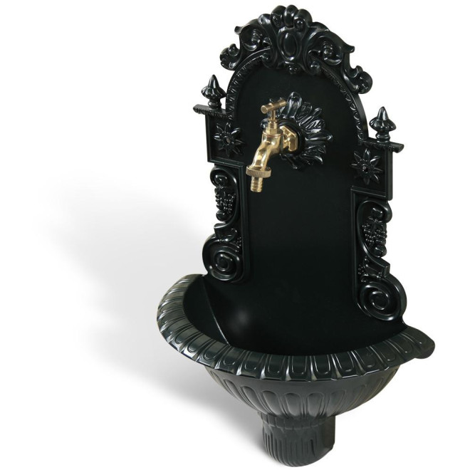 Gartenbrunnen Aluminium Grün 37x18.5x61.5cm