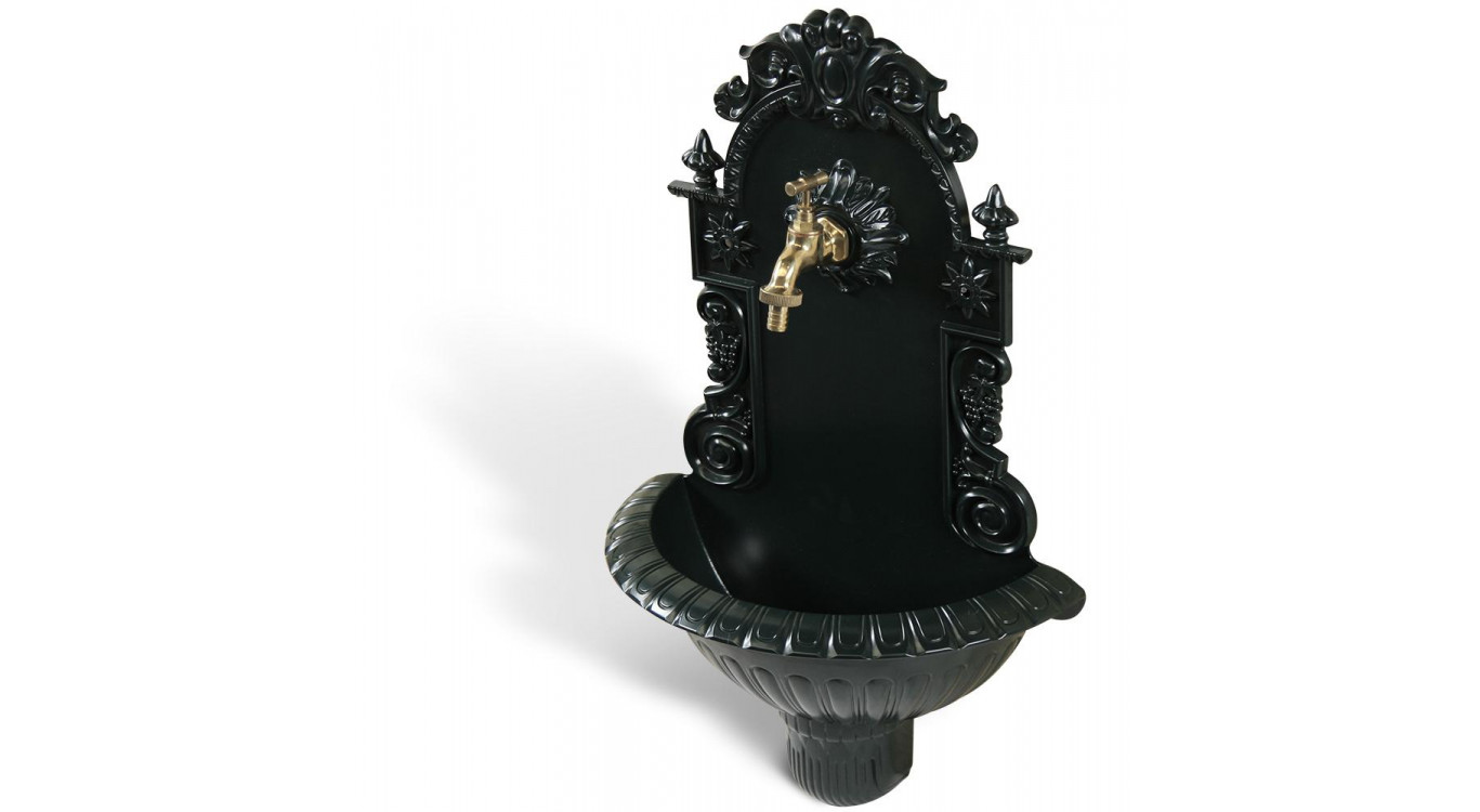 Gartenbrunnen Aluminium Grün 37x18.5x61.5cm