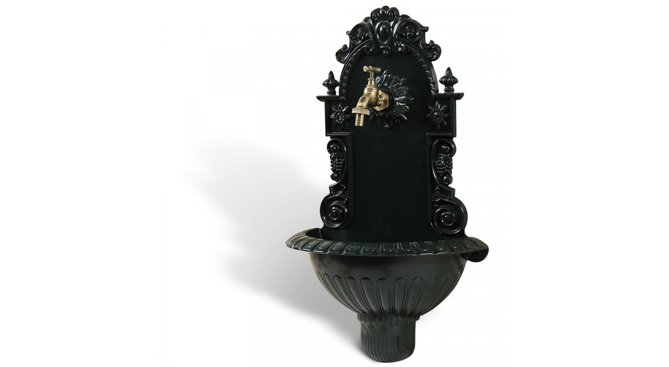 Gartenbrunnen Aluminium Grün 37x18.5x61.5cm