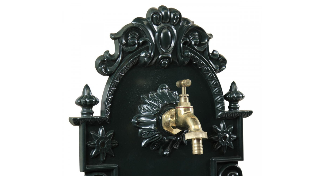 Gartenbrunnen Aluminium Grün 37x18.5x61.5cm