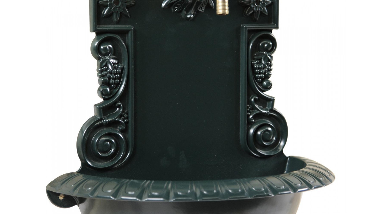 Gartenbrunnen Aluminium Grün 37x18.5x61.5cm