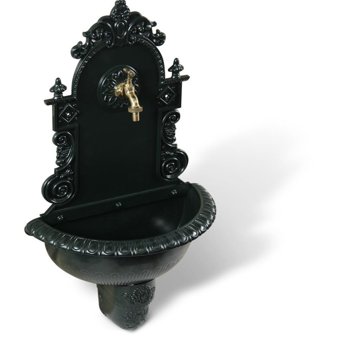 Fontaine de Jardin Aluminium Vert 44x22x75.5cm