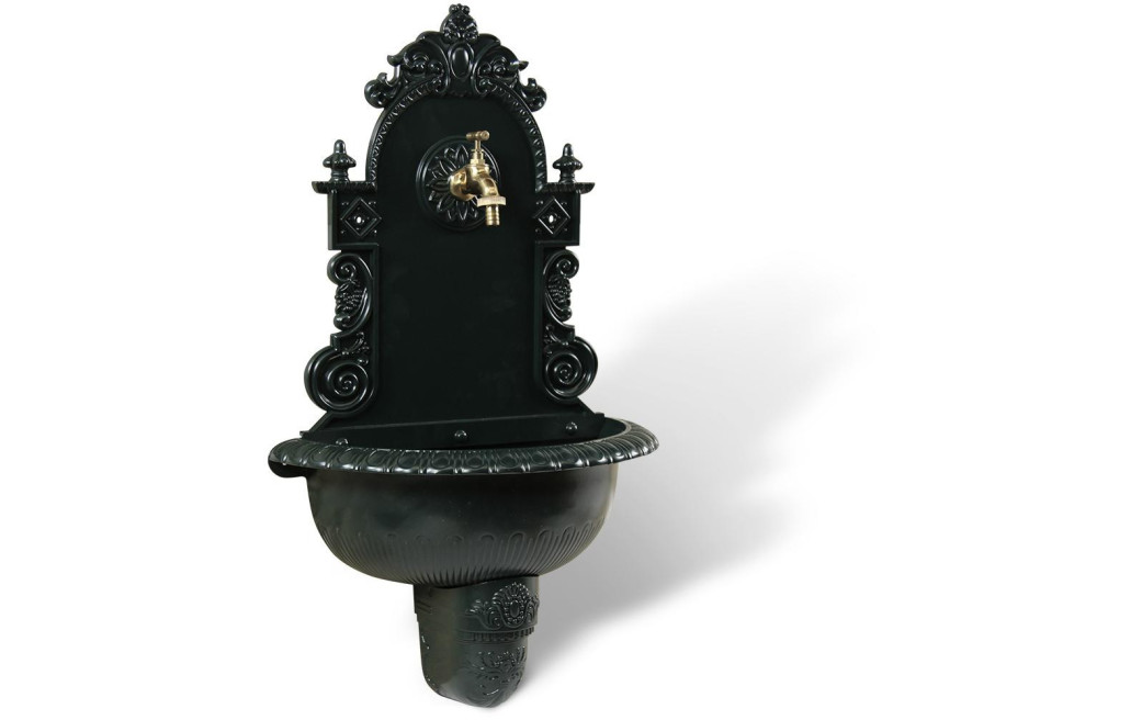 Fontaine de Jardin Aluminium Vert 44x22x75.5cm