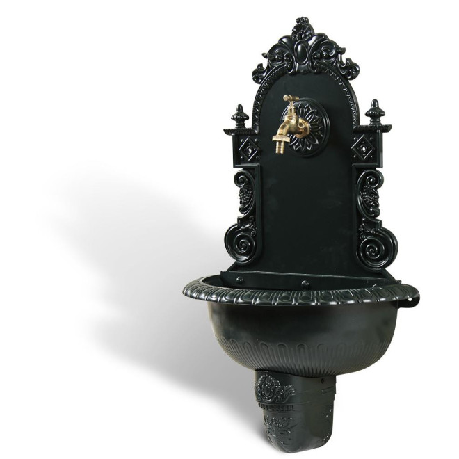 Fontaine de Jardin Aluminium Vert 44x22x75.5cm