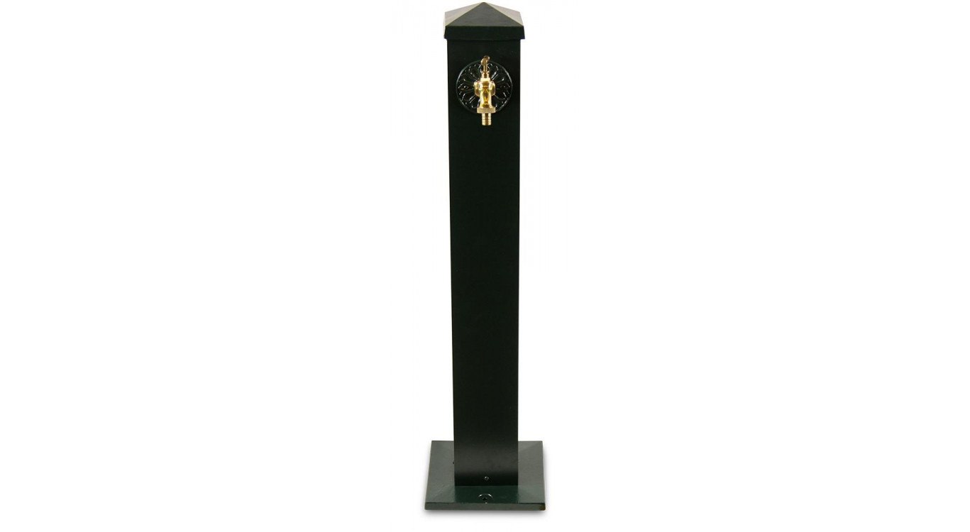 Gartenbrunnen Aluminium Grün 22.5x22.5x91cm